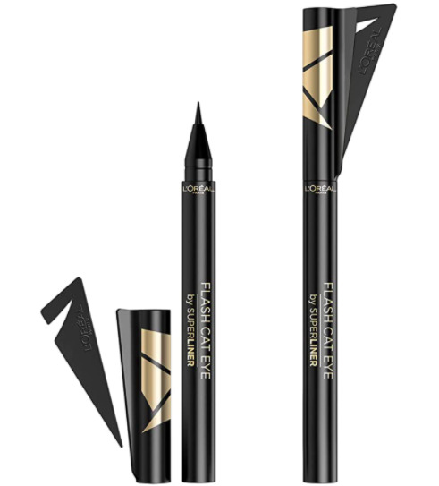 El L´Oréal Paris Make Up Artist Superliner Flash Cat Eye, Eyeliner Líquido, Color Negro que triunfa en Amazon