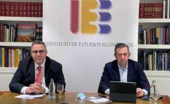 El director general del IEE, Gregorio Izquierdo, y el presidente de la institución, Íñigo Fernández de Mesa, en una imagen de archivo. Foto: IEE