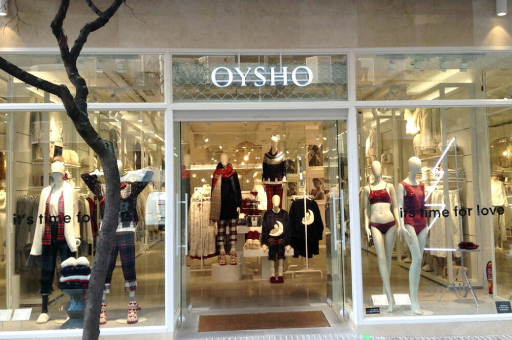 Fachada de tienda de Oysho
