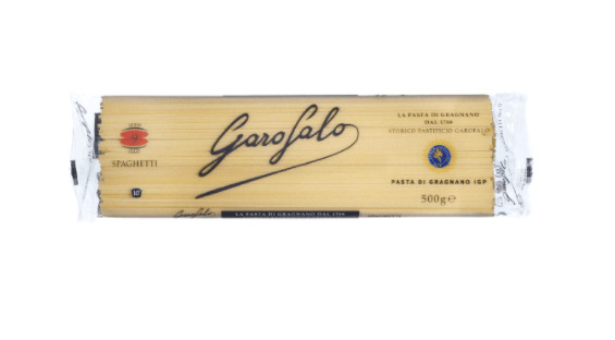 El paquete de 500 gramos de Spaghetti Garofalo a la venta en Aldi