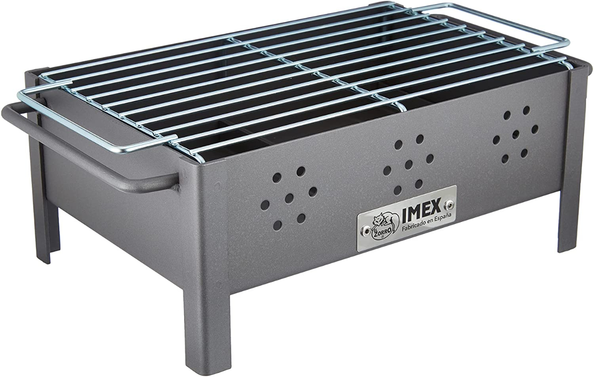 La barbacoa sobremesa con parrilla cincada de Imex El Zorro a la venta en Amazon