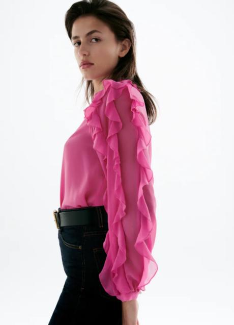 Blusa 2025 fucsia zara