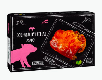 El cuarto de cochinillo de lechal asado Hacendado de Mercadona