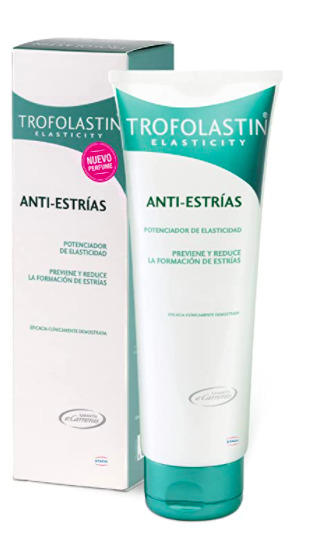 La crema anti estrías de Trofolastin a la venta en Amazon