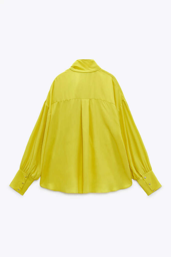 Blusa amarilla zara cheap
