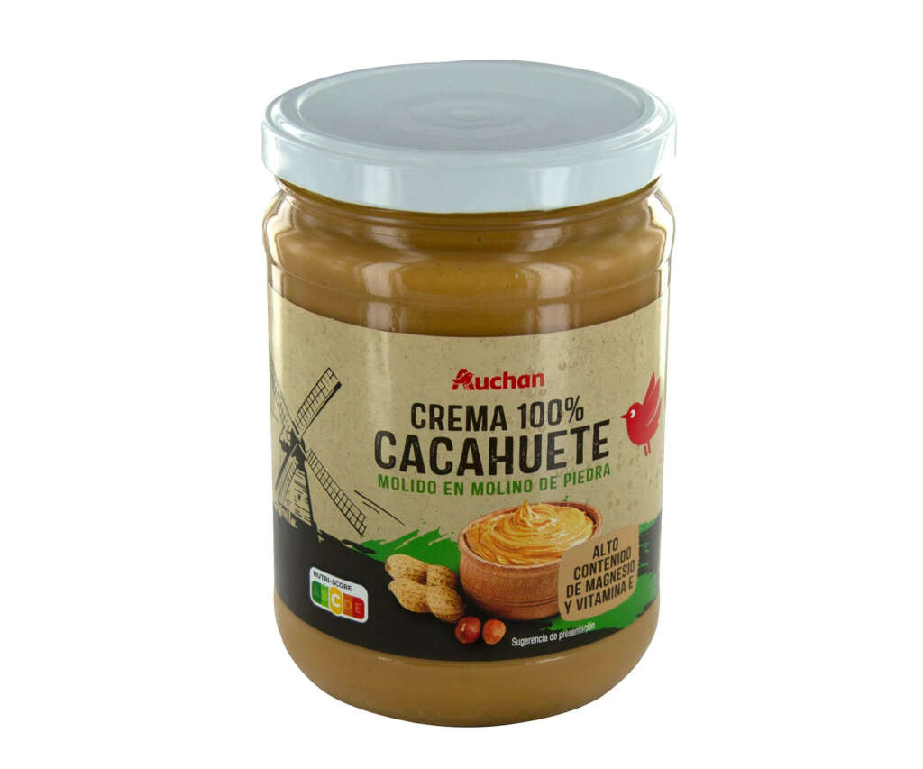 Crema de cacahuete de Auchan 100% natural