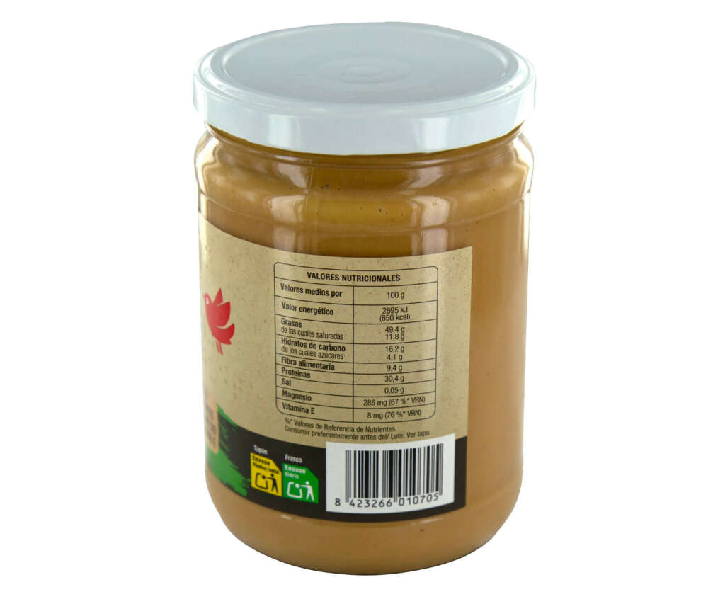 Crema de cacahuete de Auchan 100% natural