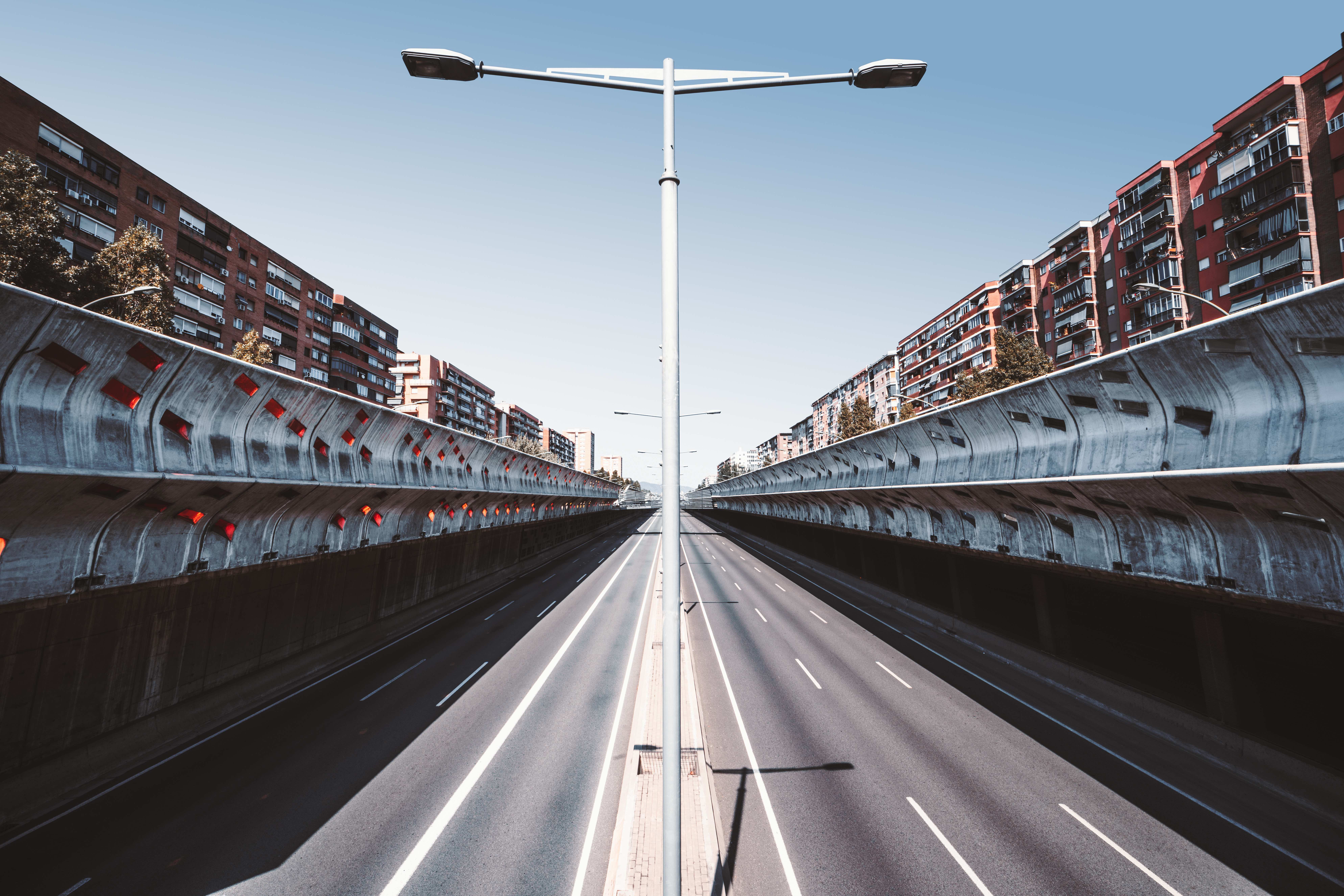 Una de las vías de acceso a Barcelona. SkyNextphoto