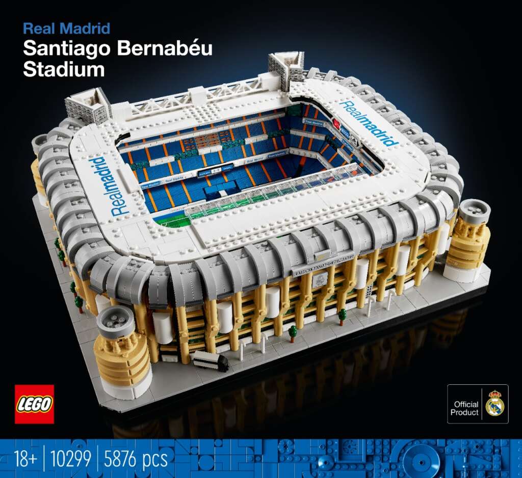 Caja del Lego del estadio Santiago Bernabéu del Real Madrid