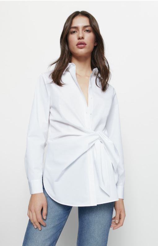 Massimo Dutti apuesta por un diseño diferente esta camisa blanca para mujer - Economía Digital