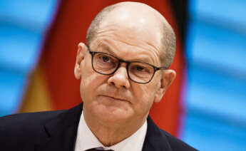 Olaf Scholz, canciller alemán, este lunes en Berlín. EFE