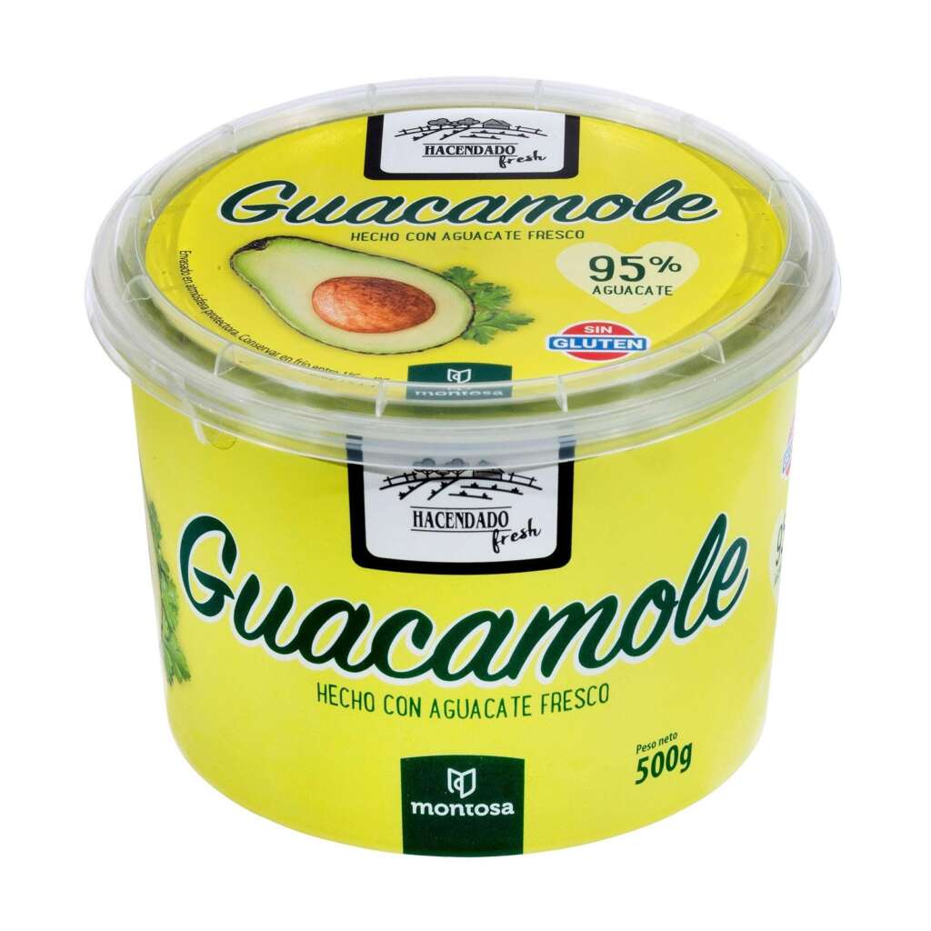 El guacamole natural de Hacendado, disponible en Mercadona.