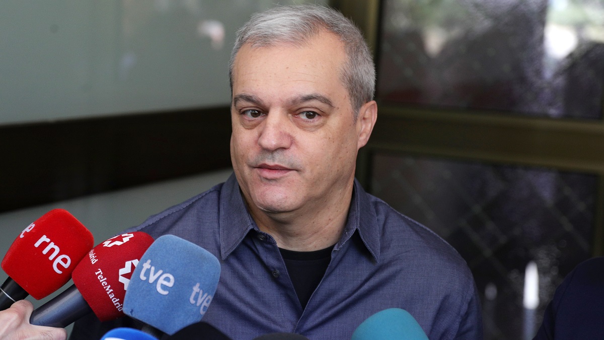 El presentador Ramón García ante los medios de comunicación