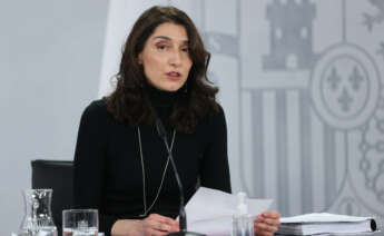 MADRID, 12/04/2022.- La ministra de Justicia, Pilar Llop, durante la rueda de prensa posterior a la reunión del Consejo de Ministros celebrada este martes en Moncloa. EFE/Kiko Huesca