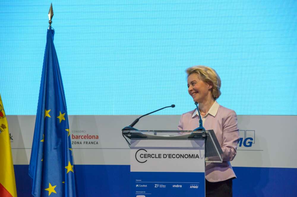 Ursula von der Leyen, presidenta de la Comisión Europea, en la reunión del Cercle de 2022. Imagen: Cercle d'Economia