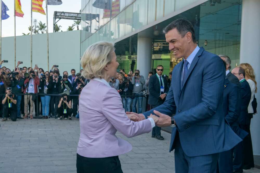 Ursula von der Leyen, presidenta de la Comisión Europea, y Pedro Sánchez, en la reunión del Cercle de 2022. Imagen: Cercle d'Economia