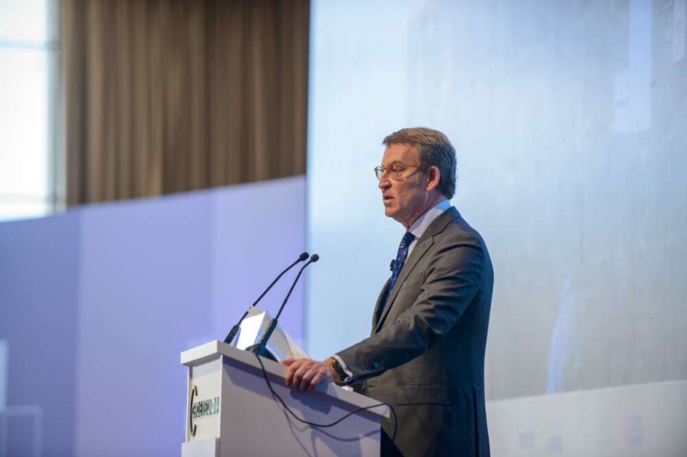 Alberto Núñez Feijóo, presidente del PP, en la reunión del Cercle de 2022. Imagen: Cercle d'Economia