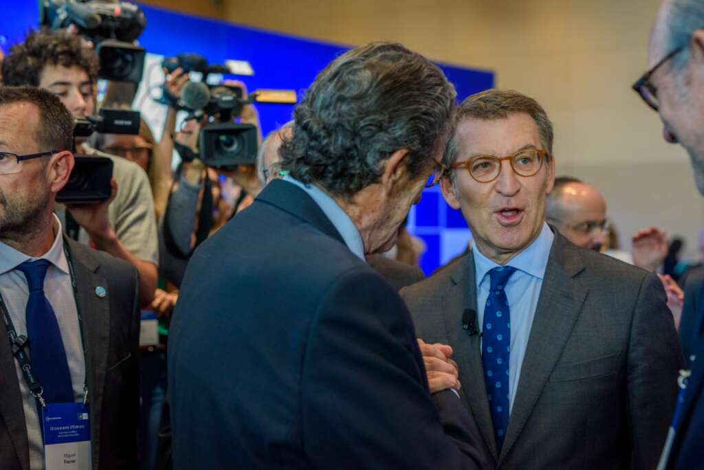 Alberto Núñez Feijóo, presidente del PP, en la reunión del Cercle de 2022. Imagen: Cercle d'Economia