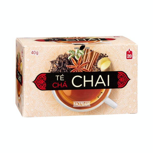 Un paquete del té Chai de Hacendado, disponible en Mercadona.