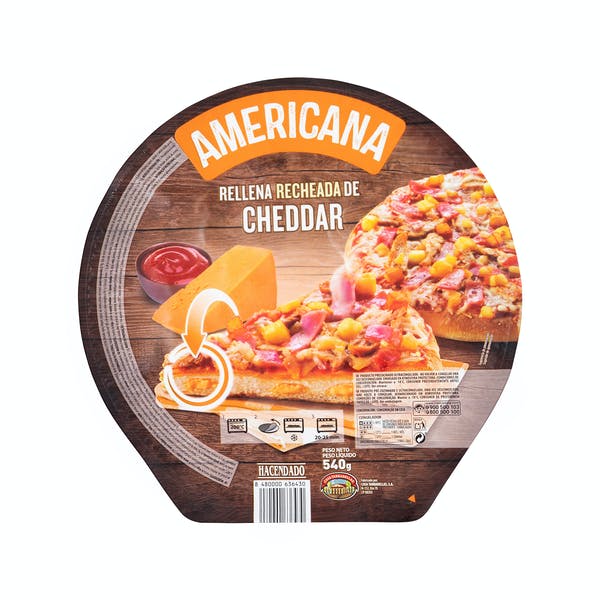 La pizza americana de Hacendado, de Mercadona.