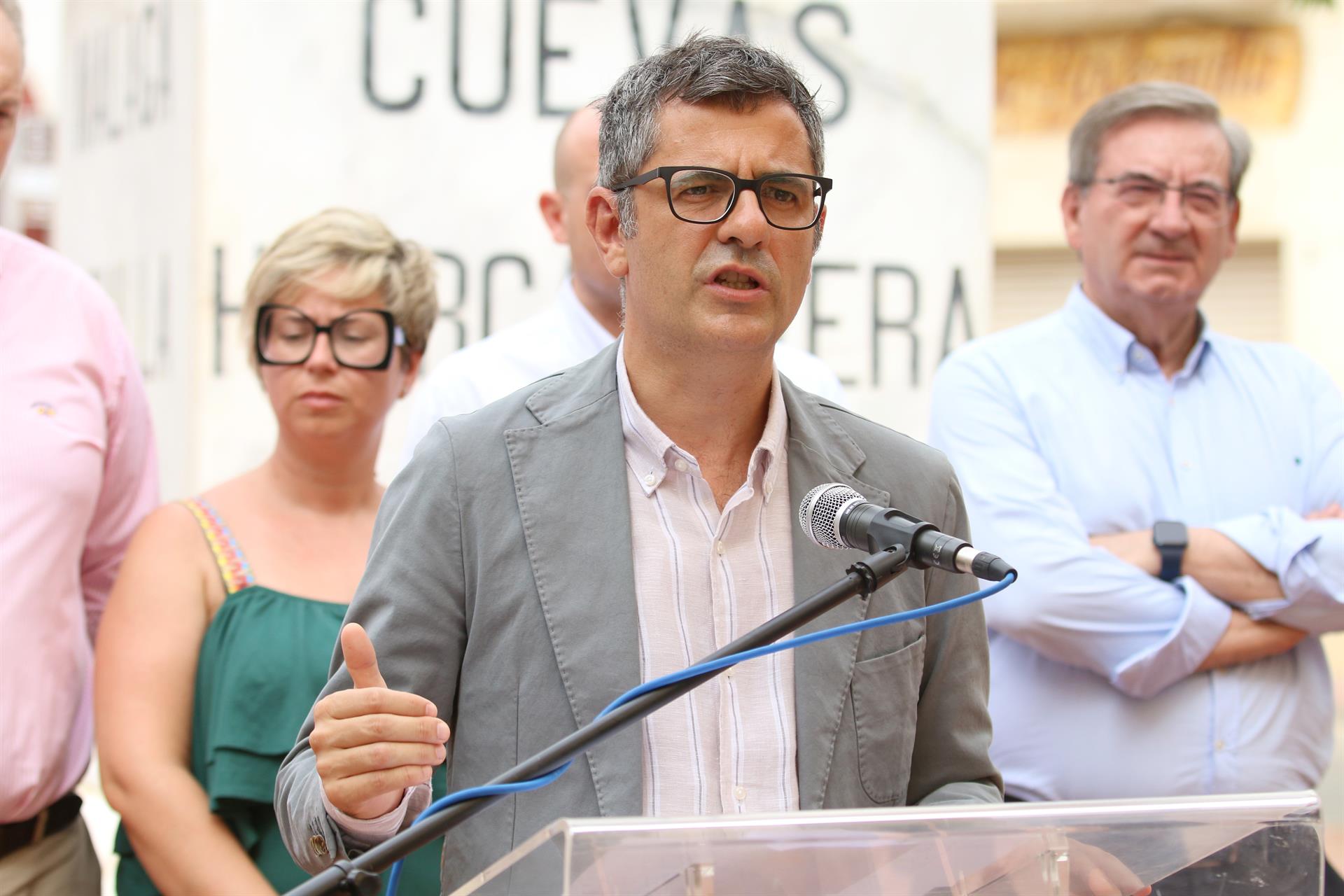 El ministro de la Presidencia, Relaciones con las Cortes y Memoria Democrática, Félix Bolaños. EFE/Carlos Barba