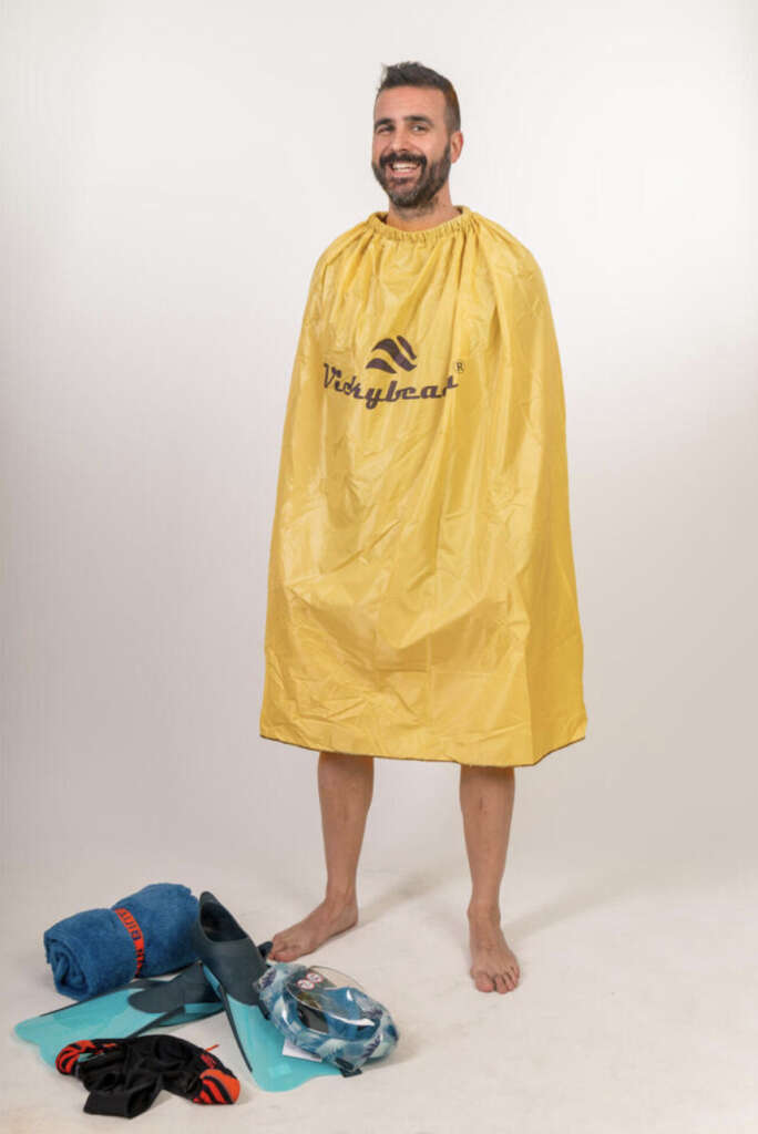 decathlon poncho cambiador