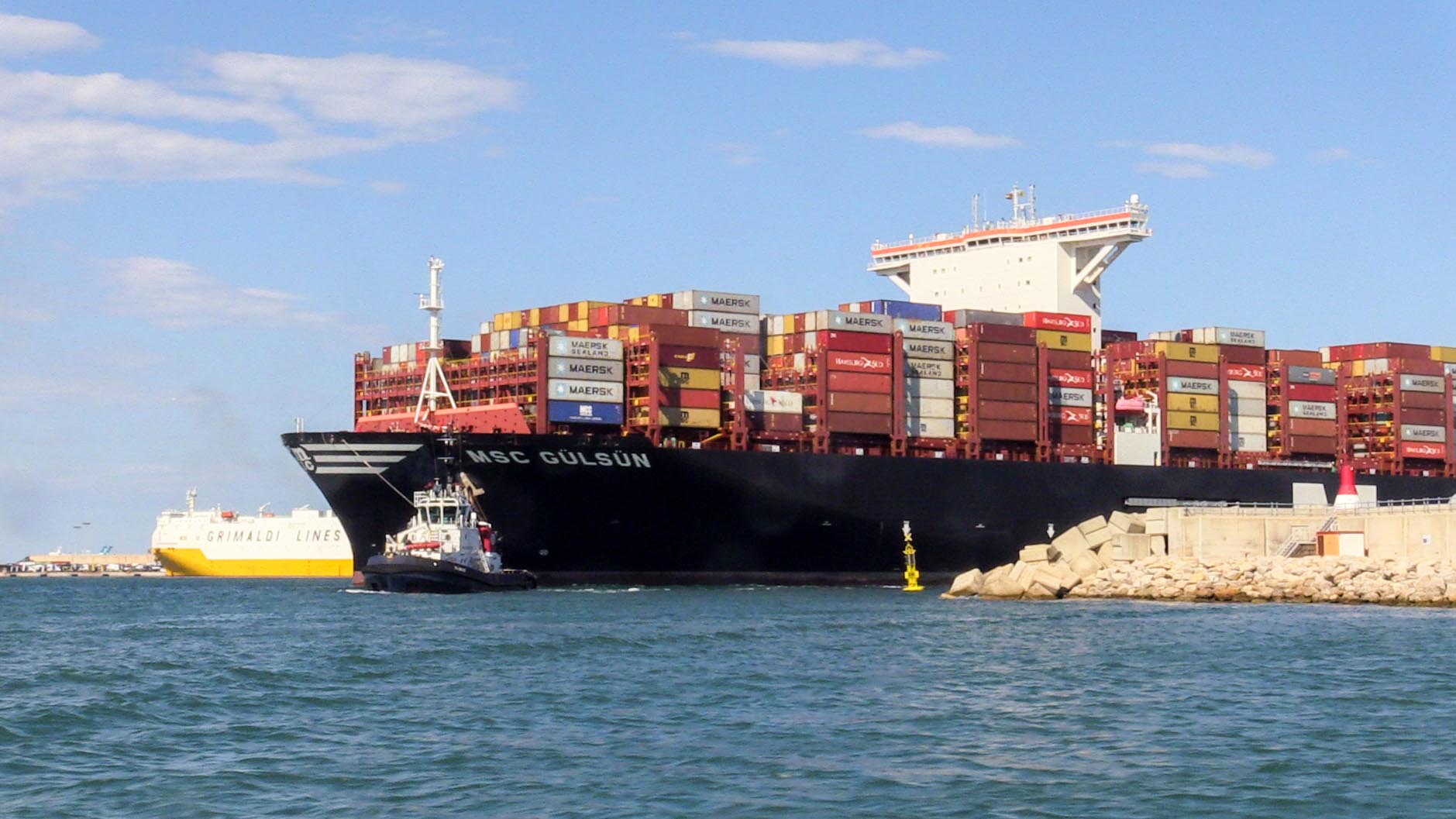 Buque MSC Gulsun en el Puerto de Valencia