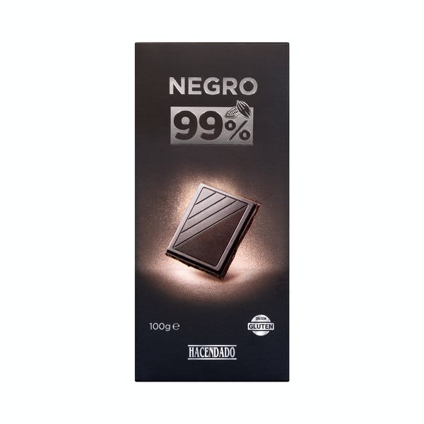 El chocolate negro 99% de Hacendado.