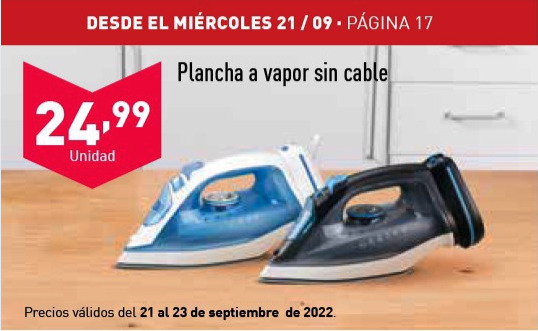 Plancha de vapor Aldi