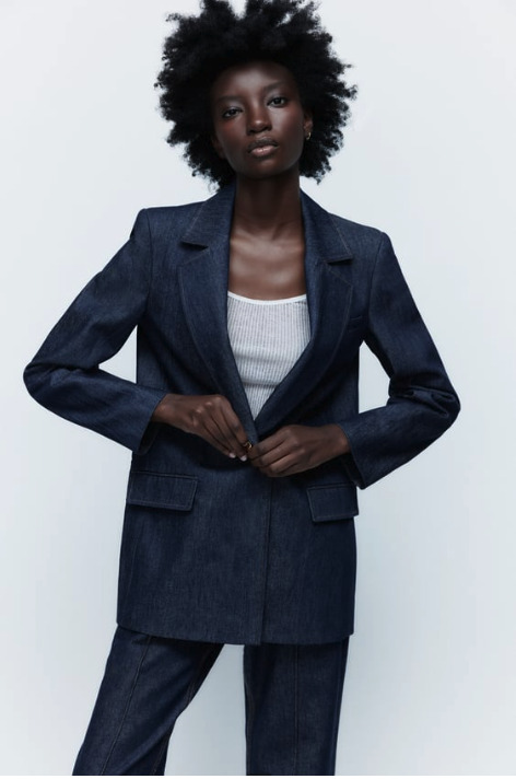 Blazer total look denim Zara