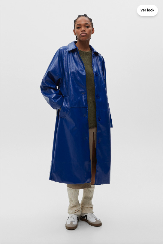 Gabardina vinilo Pull&Bear