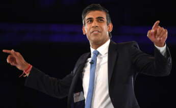 London (United Kingdom).- (FILE) - Former British Chancellor of the Exchequer and Tory leadership candidate Rishi Sunak at the Conservative Party leadership election hustings at Wembley Arena, London, Britain 31 August 2022 (reissued 24 October 2022). Sunak on 24 October 2022 was designated to succeed Truss as prime minister, after rival candidate Mordaunt withdrew from the party leadership contest, according to a statement Mordaunt published on her Twitter account. (Reino Unido, Londres) EFE/EPA/NEIL HALL *** Local Caption *** 57893030