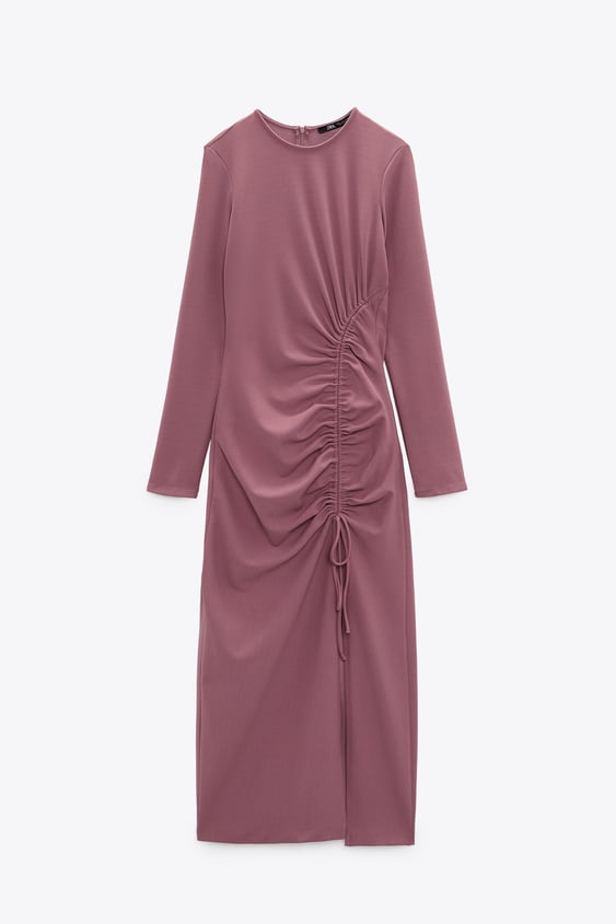 Vestido frunce Zara