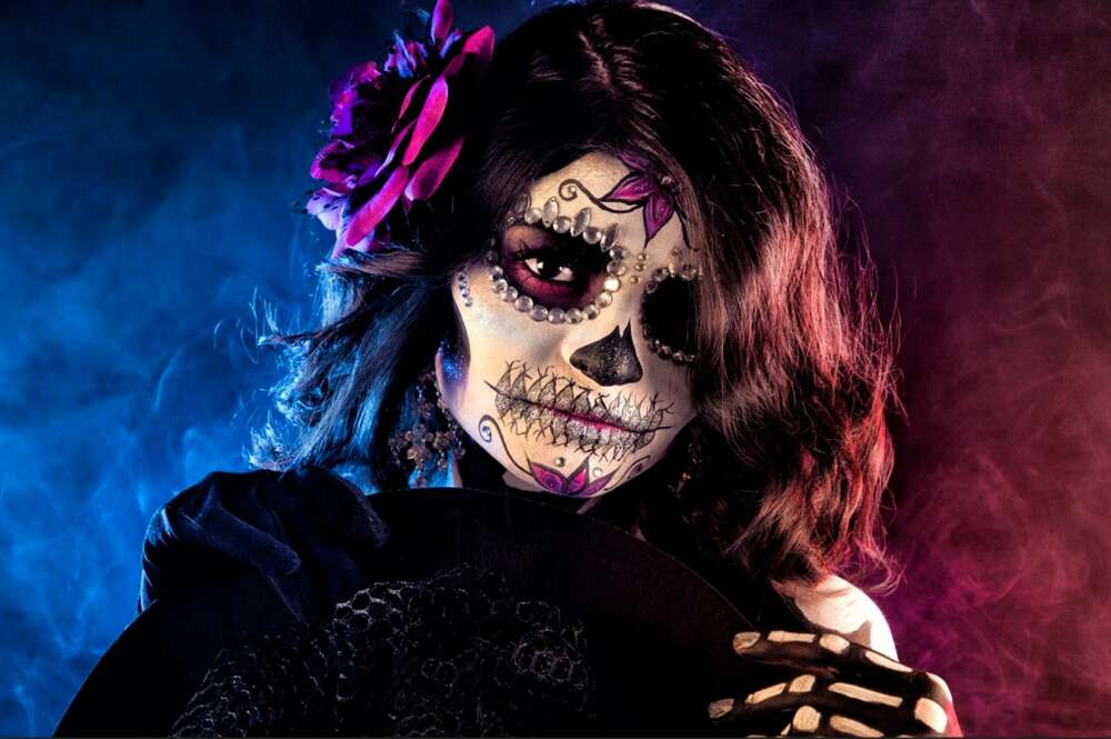 Maquillaje de Catrina del día de los muertos