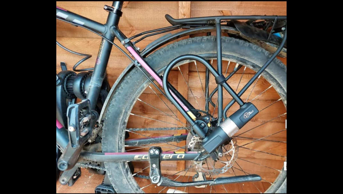 Candado para bicicleta, Candado con código, cadena antirrobo de motocicleta  de 5 dígitos, acero, 90 cm, Negro