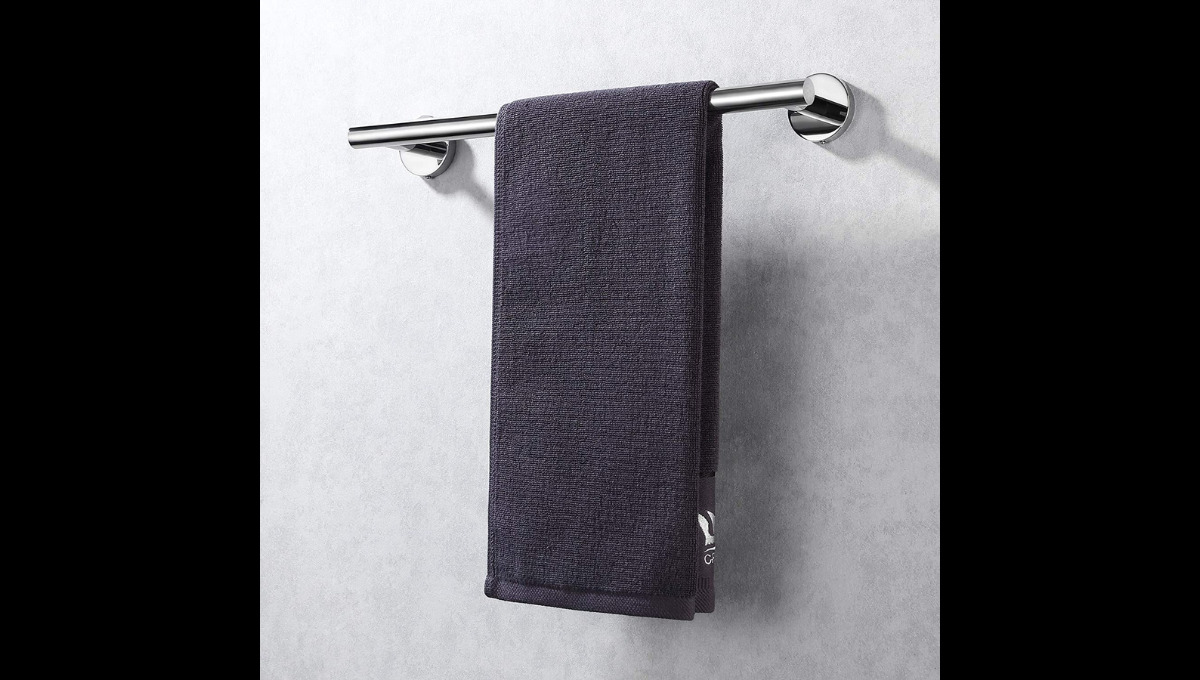 Toallero de Baño Adhesiva Acero Inoxidable 40cm Colgador para Toallas en  Pared Barra de Toallas para