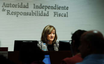 La presidenta de la Autoridad Independiente de Responsabilidad Fiscal (AIReF), Cristina Herrero, presenta este martes en Madrid el informe sobre los Presupuestos Generales del Estado 2023. Herrero ha insistido este martes en la "falta de realismo" del proyecto presupuestario para 2023, tanto en el ámbito de los ingresos como en el de los gastos y en el déficit. EFE/ Luis Millán