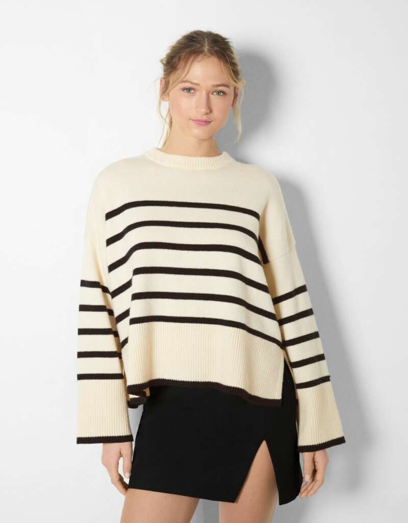 jersey rayas Bershka
