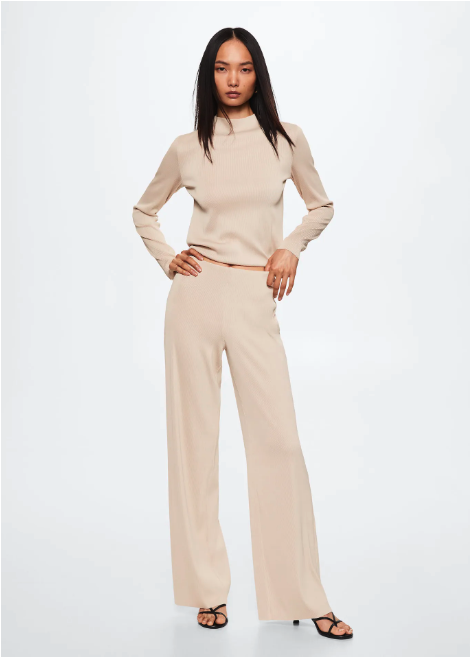 Pantalón punto Mango