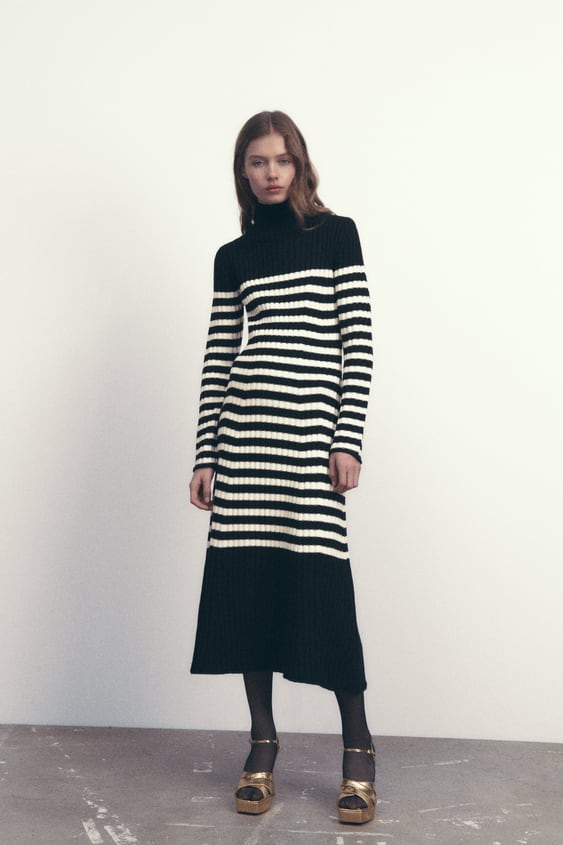 vestido punto marinero Zara