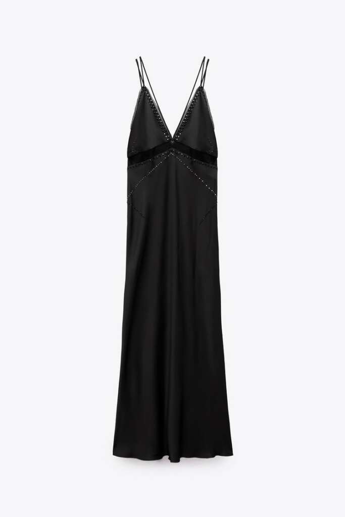 vestido lencero Zara