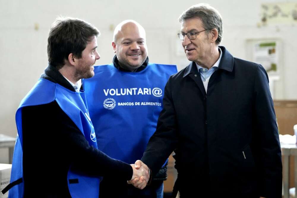 Feijóo, durante su visita | Foto del PP / David Mudarra