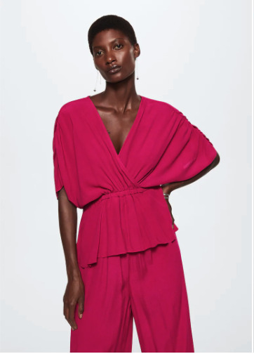 Mono escote cruzado Mango