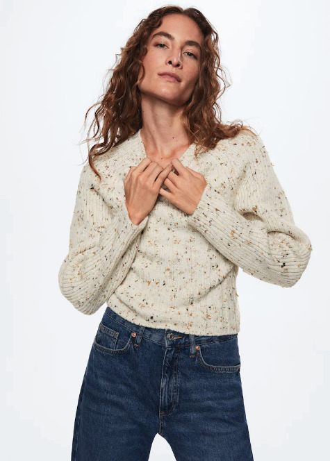 jersey jaspeado Mango