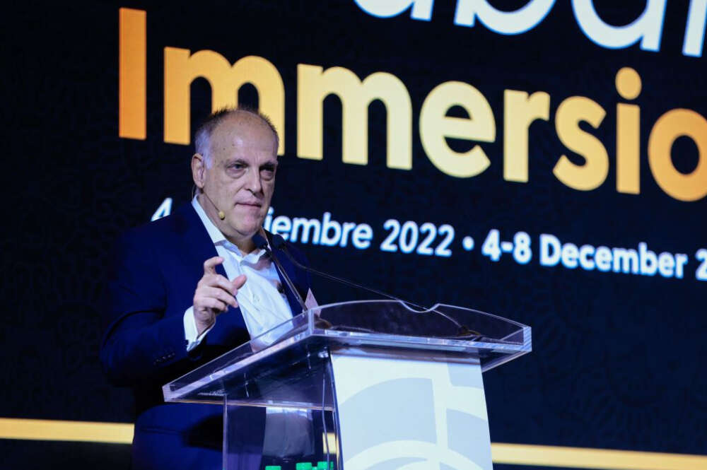 Javier Tebas, presidente de LaLiga, donde CVC ha invertido 2.000 millones.