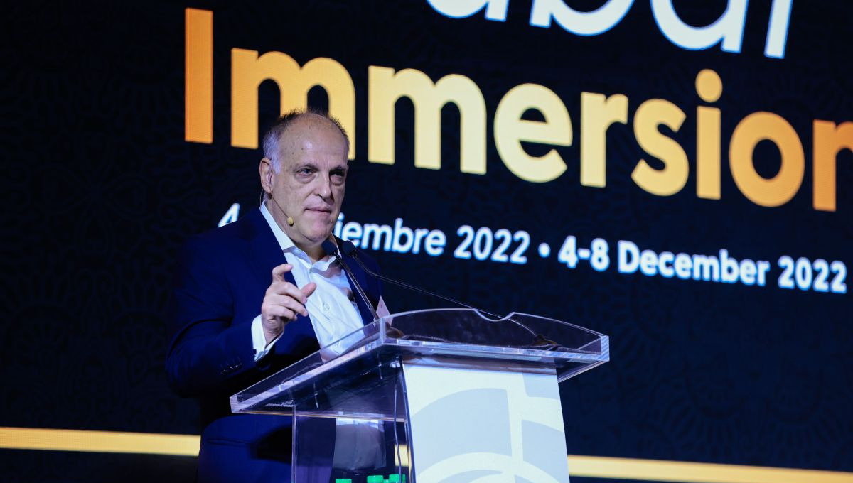 Javier Tebas, presidente de LaLiga, donde CVC ha invertido 2.000 millones.