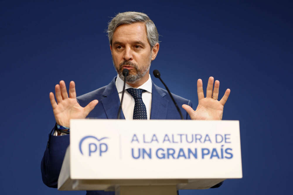 El vicesecretario de Economía del Partido Popular, Juan Bravo. EFE/ Rodrigo Jimenez