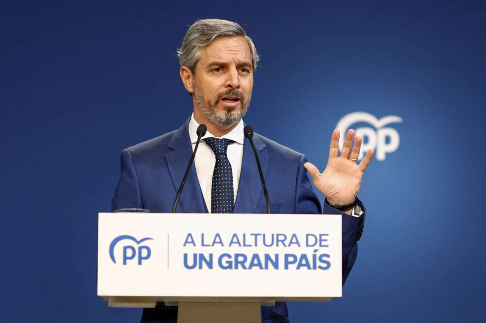 El vicesecretario de Economía del Partido Popular, Juan Bravo. EFE/ Rodrigo Jimenez