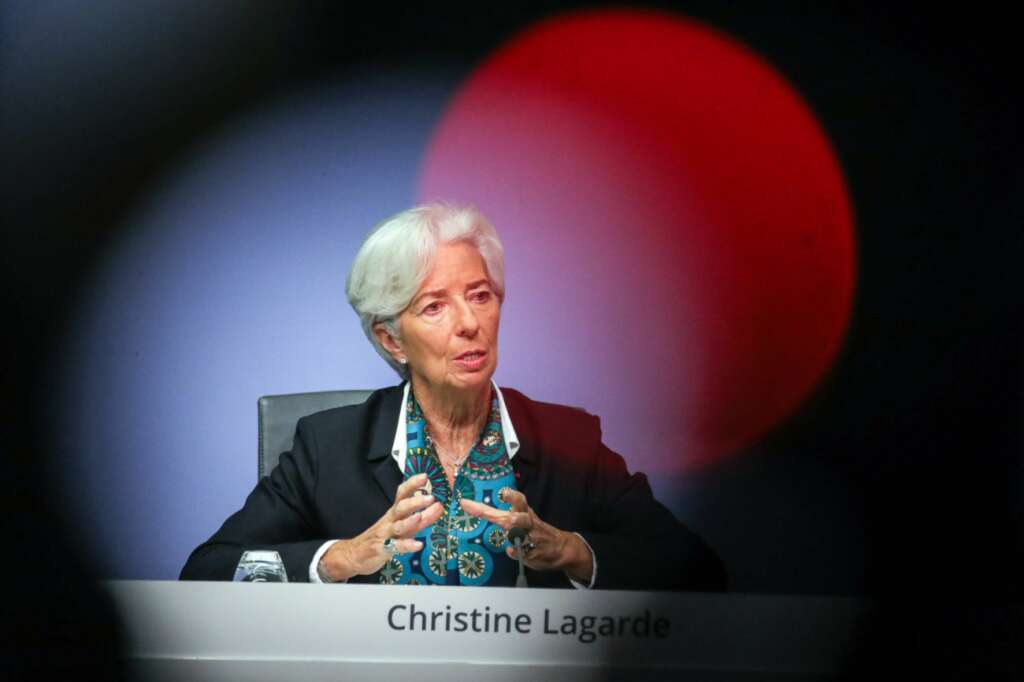 La presidenta del Banco Central, Christine Lagarde.