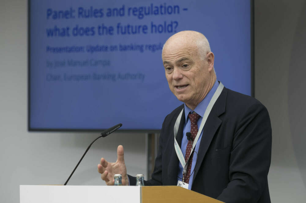 José Manuel Campa, presidente de la Autoridad Bancaria Europea (EBA).